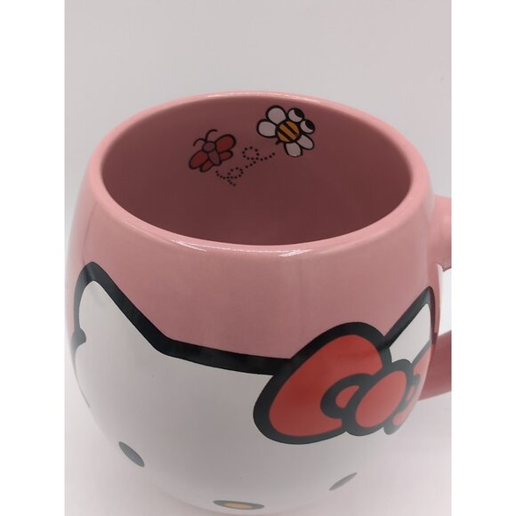 Hello Kitty Pink Mug 2022 Sanrio Bioworld Micro/Dishwasher Safe - Picture 3 of 4